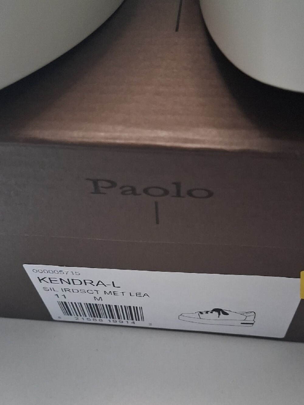 Paolo Holographic Lace-Up Sneakers in Silver - Picture 6 of 8